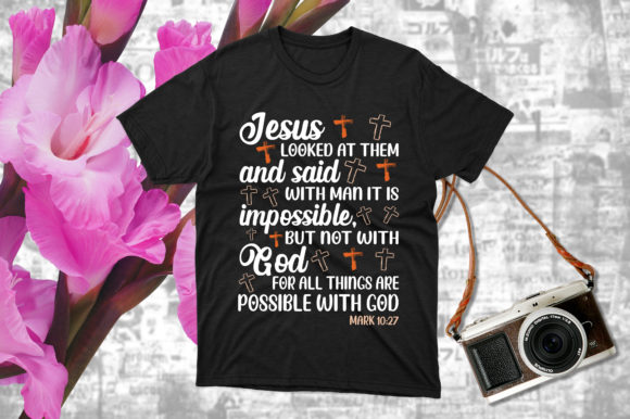 Bible Verse T Shirt Design Template Graphics & Print Templates