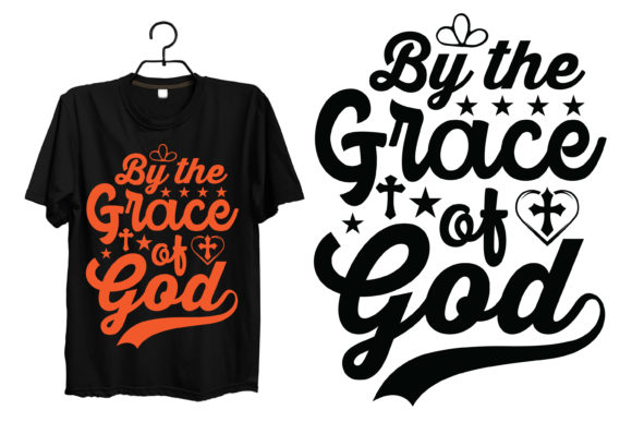 By the Grace of God Prayer Tshirt Design Graphics