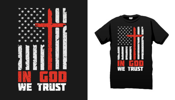 Christian American Flag Tshirt Vector Review