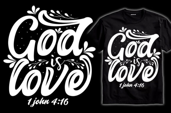 Christian T-Shirt Design Bible Jesus Graphics