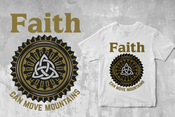 Faith CanMove Mountains Christian Graphics & Print Templates