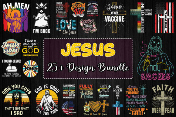 Reviewing the Jesus TShirt Design Bundle 25 Designs